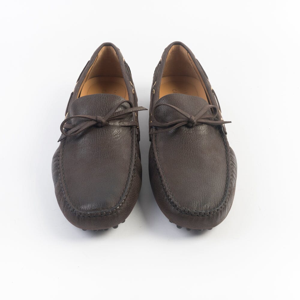 CAR SHOE - Mocassino - KUD 006 - Capra Ebano Scarpe Uomo CAR SHOE - Collezione Uomo
