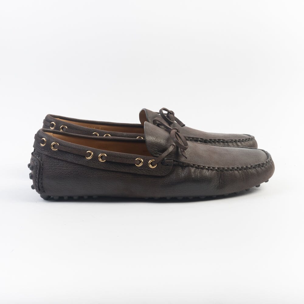 CAR SHOE - Mocassino - KUD 006 - Capra Ebano Scarpe Uomo CAR SHOE - Collezione Uomo