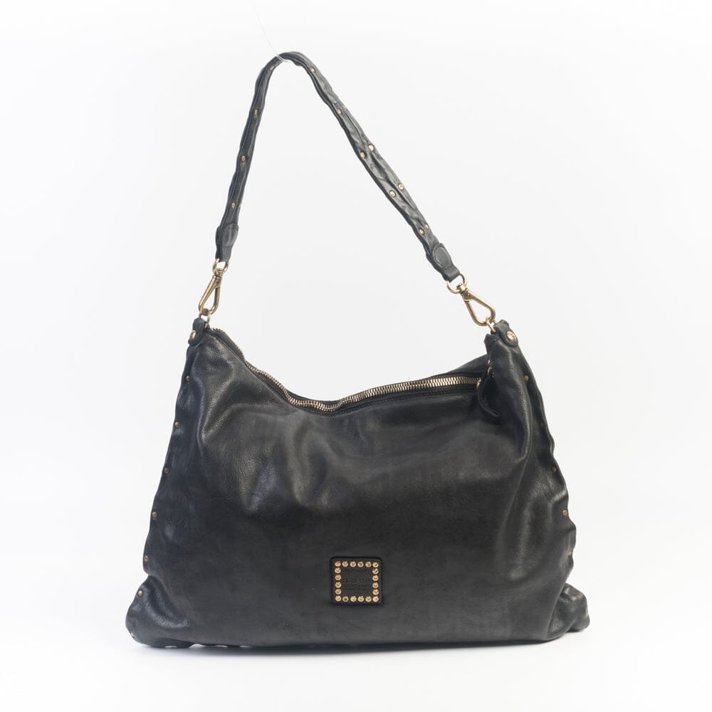 CAMPOMAGGI - Borsa a Spalla - Wanda - Nero Borse Campomaggi