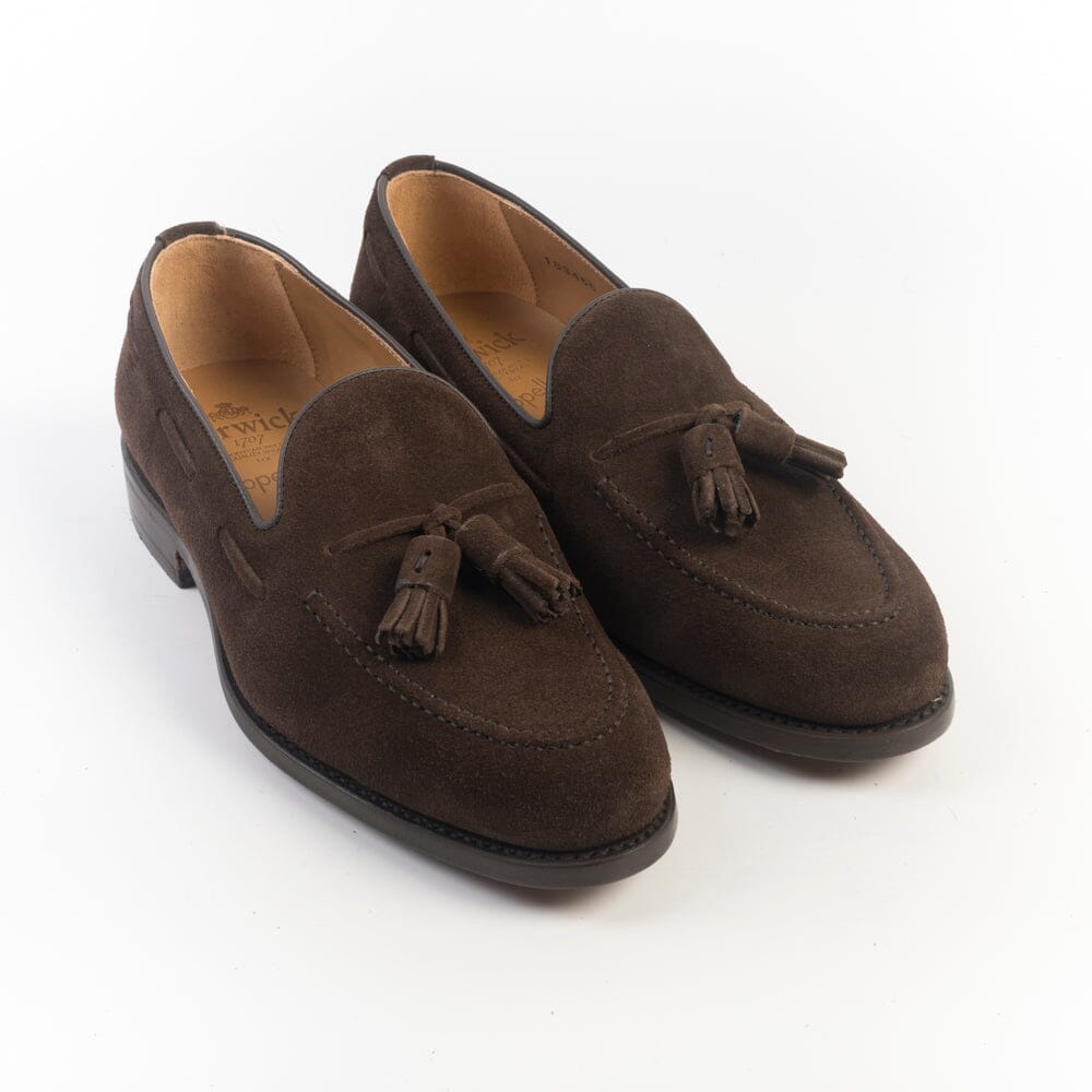 BERWICK 1707 - 8491 - Mocassino Nappine Fondo Cuoio - Camoscio Repello 173 Sfoderato Scarpe Uomo Berwick 1707
