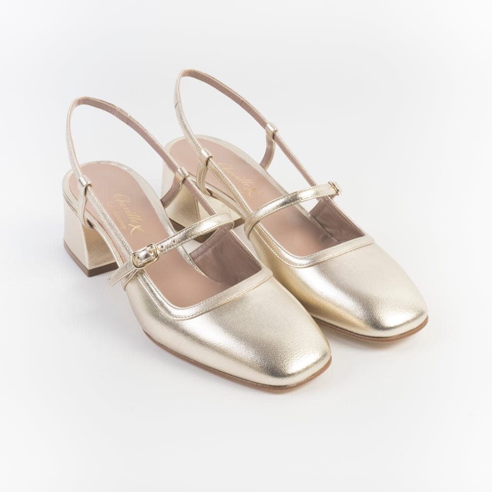 CHEVILLE - Sling Back - OLIMPIA - Platino Scarpe Donna CHEVILLE