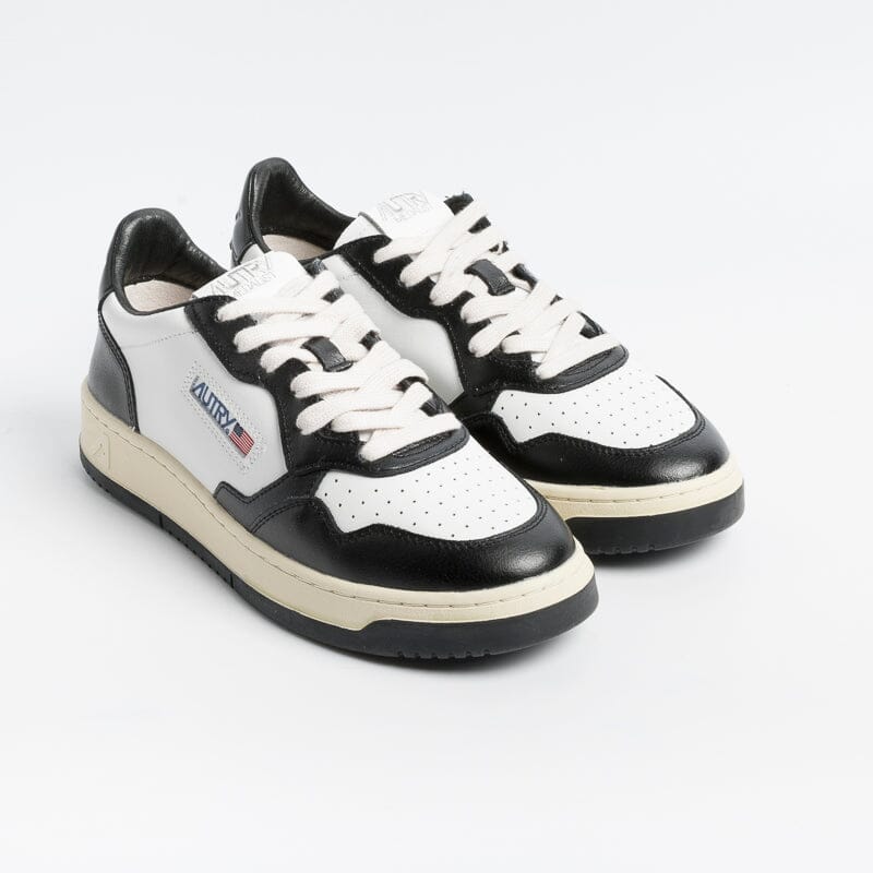 AUTRY Sneakers AULM WB01 - LOW MAN ALL LEAT - Bianco Nero Scarpe Uomo AUTRY - Collezione uomo