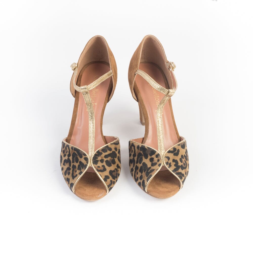 CappellettoShop - Sandali con Tacco - 3603 - Mekong Animalier Scarpe Donna CAPPELLETTO 1948