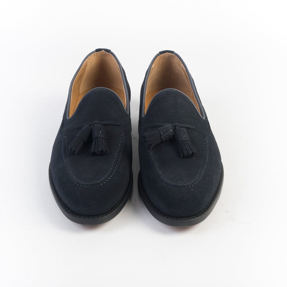 BERWICK 1707 - 8491 - Mocassino Nappine Fondo Cuoio - Camoscio Blu Marine Scarpe Uomo Berwick 1707