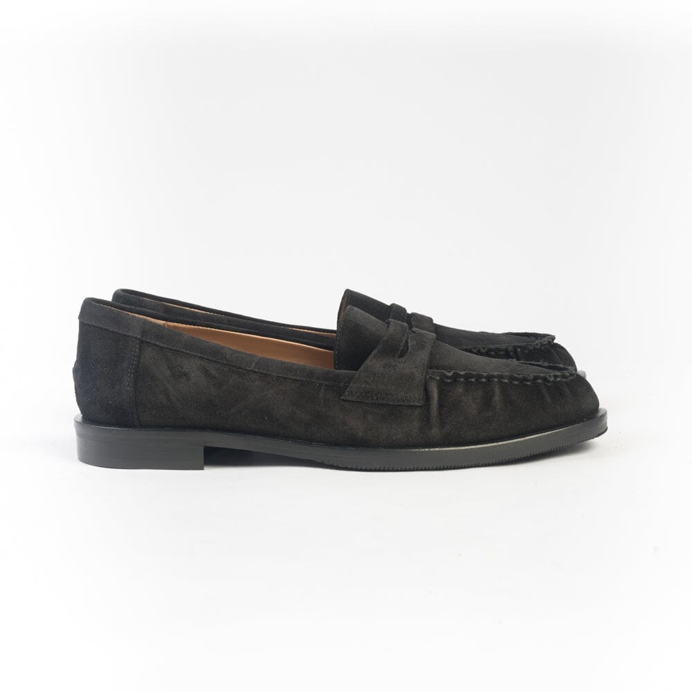 CAPPELLETTOSHOP - Mocassino - F7400 - Camoscio Nero Scarpe Donna CappellettoShop