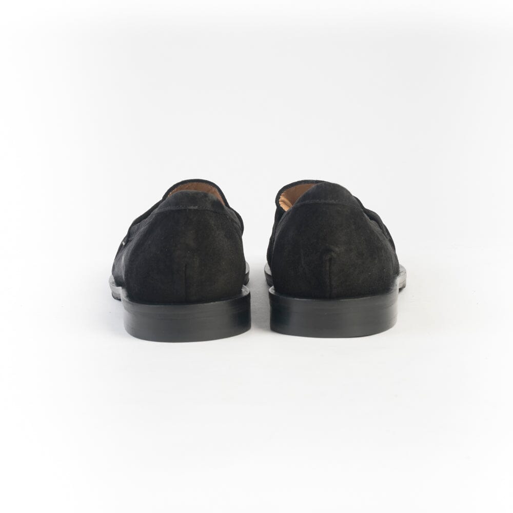 CAPPELLETTOSHOP - Mocassino - F7400 - Camoscio Nero Scarpe Donna CappellettoShop