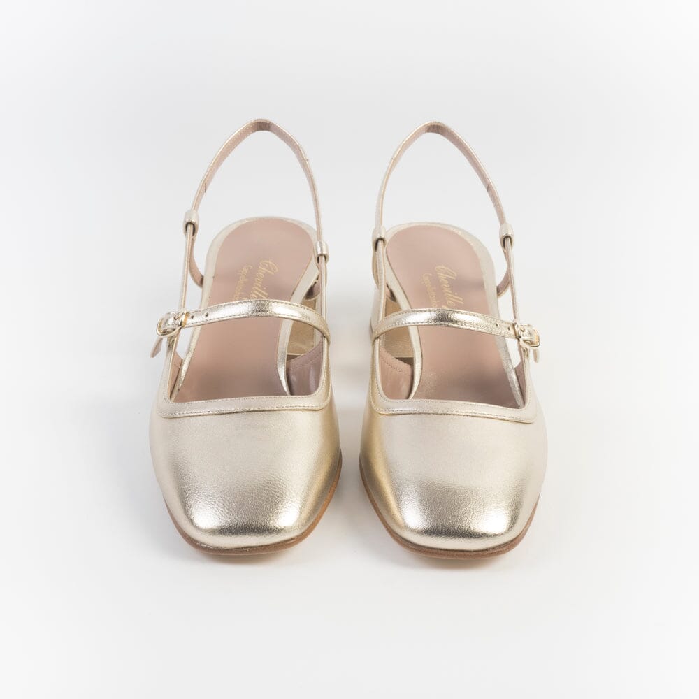 CHEVILLE - Sling Back - OLIMPIA - Platino Scarpe Donna CHEVILLE