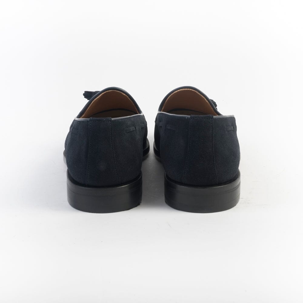 BERWICK 1707 - 8491 - Mocassino Nappine Fondo Cuoio - Camoscio Blu Marine Scarpe Uomo Berwick 1707