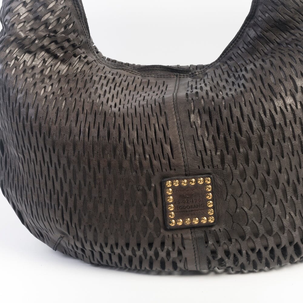 CAMPOMAGGI - Borsa a Spalla - Anastasia - Grigio Antracite Borse Campomaggi