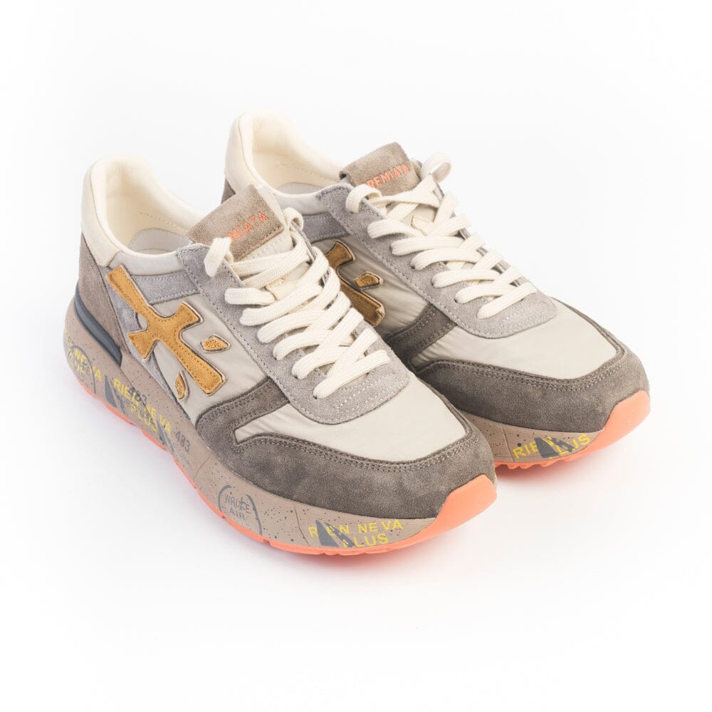 PREMIATA - Sneakers - 7866 - Mick - Beige Giallo Scarpe Uomo Premiata - Collezione Uomo