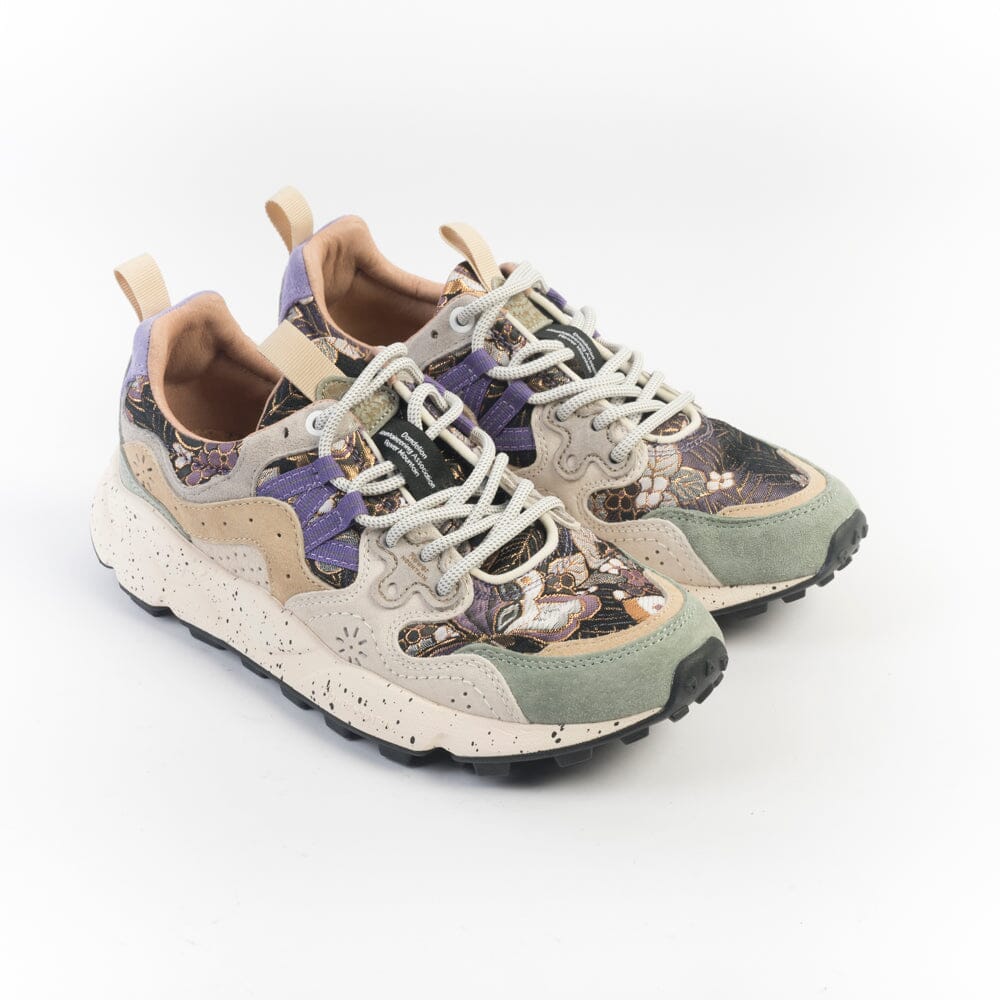 FLOWER MOUNTAIN - Sneakers Yamano - 2018553 - Verde Viola Grigio Scarpe Donna FLOWER MOUNTAIN