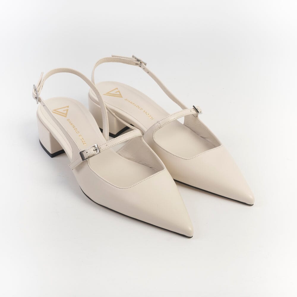 GIAMPAOLO VIOZZI - Sling Back - JA231 - Nappa Burro Scarpe Donna GIAMPAOLO VIOZZI - Collezione Donna
