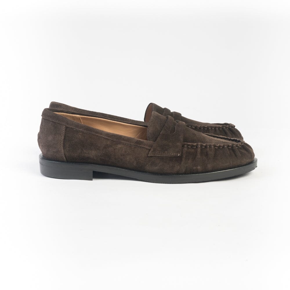 CAPPELLETTOSHOP - Mocassino - F7400 - Camoscio Ebano Scarpe Donna CappellettoShop