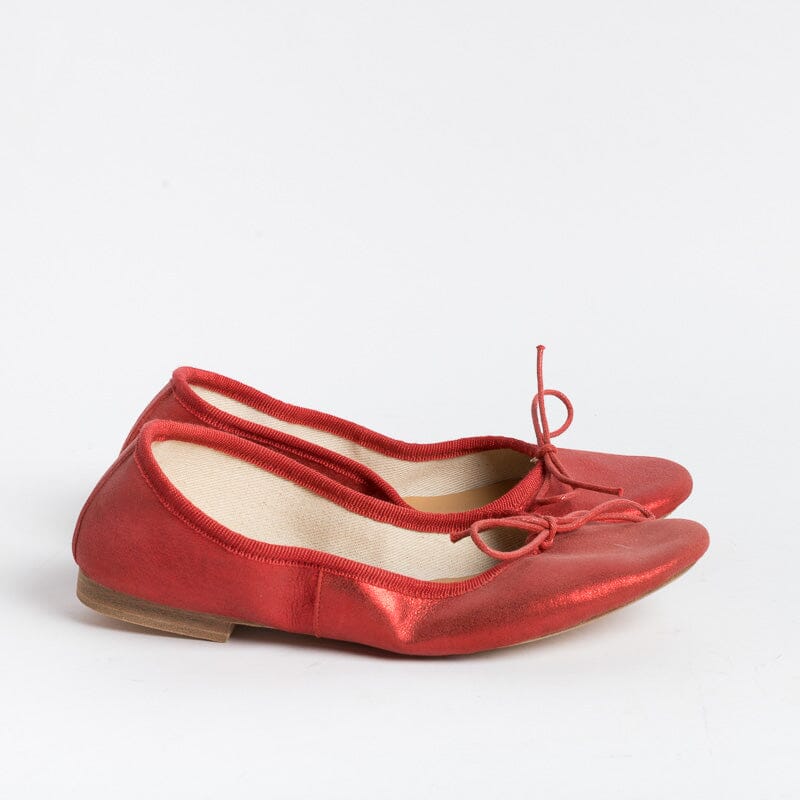 BY A - Ballerina - 4111 - Rosso Laminato Scarpe Donna BY A