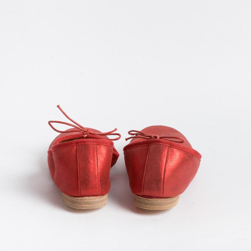 BY A - Ballerina - 4111 - Rosso Laminato Scarpe Donna BY A
