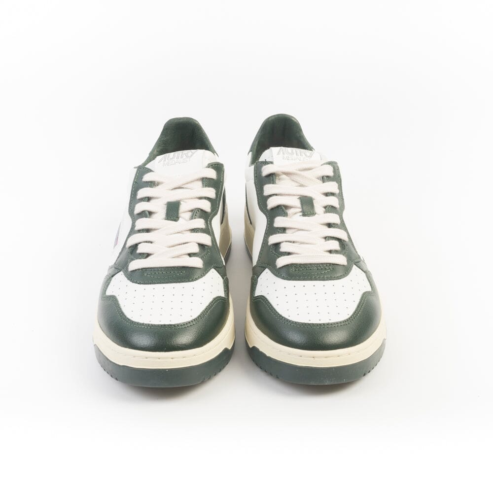 AUTRY Sneakers AULM WB49 - LOW MAN ALL LEAT - Bianco Mountain Verde Scarpe Uomo AUTRY - Collezione uomo