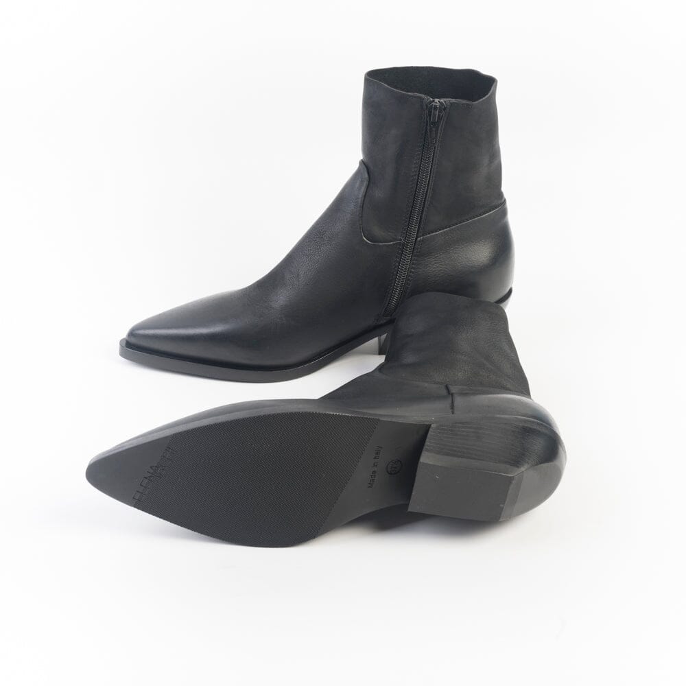 ELENA IACHI - Stivaletto Texano E4519 - Boston Nero Scarpe Donna Elena Iachi