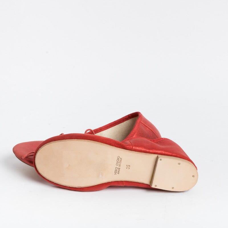 BY A - Ballerina - 4111 - Rosso Laminato Scarpe Donna BY A
