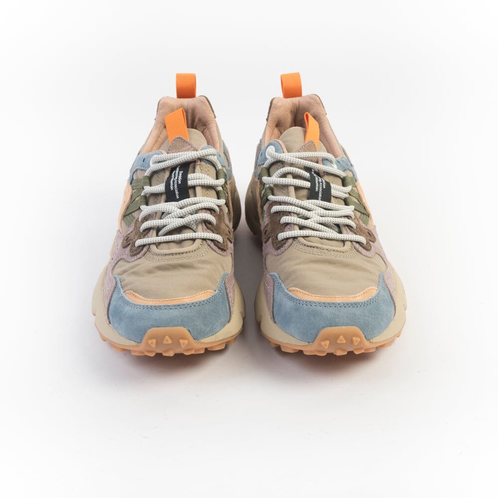 FLOWER MOUNTAIN - Sneakers Yamano - 1C15 - Petrolio, Grigio, Papaya Scarpe Donna FLOWER MOUNTAIN