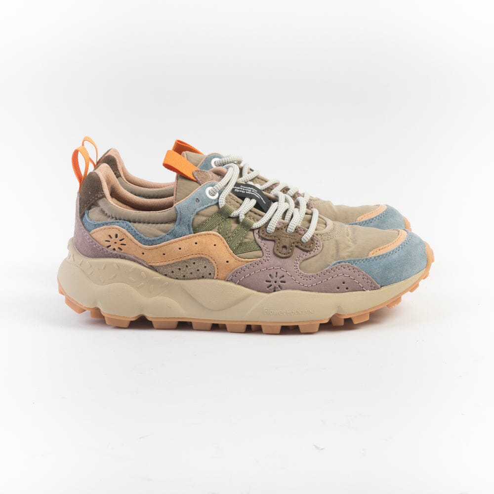 FLOWER MOUNTAIN - Sneakers Yamano - 1C15 - Petrolio, Grigio, Papaya Scarpe Donna FLOWER MOUNTAIN