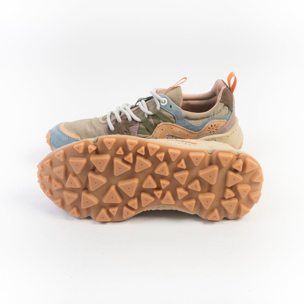FLOWER MOUNTAIN - Sneakers Yamano - 1C15 - Petrolio, Grigio, Papaya Scarpe Donna FLOWER MOUNTAIN