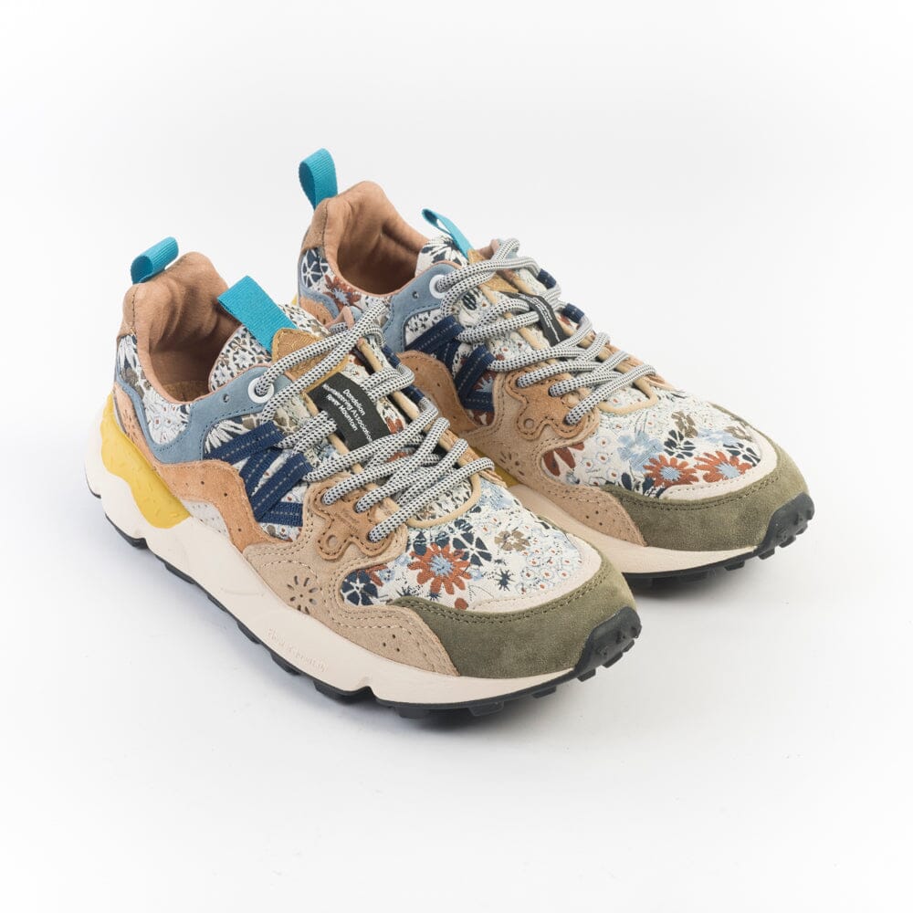 FLOWER MOUNTAIN - Sneakers Yamano - 3B72 - Nuvola Grigio Tortora Crema Scarpe Donna FLOWER MOUNTAIN