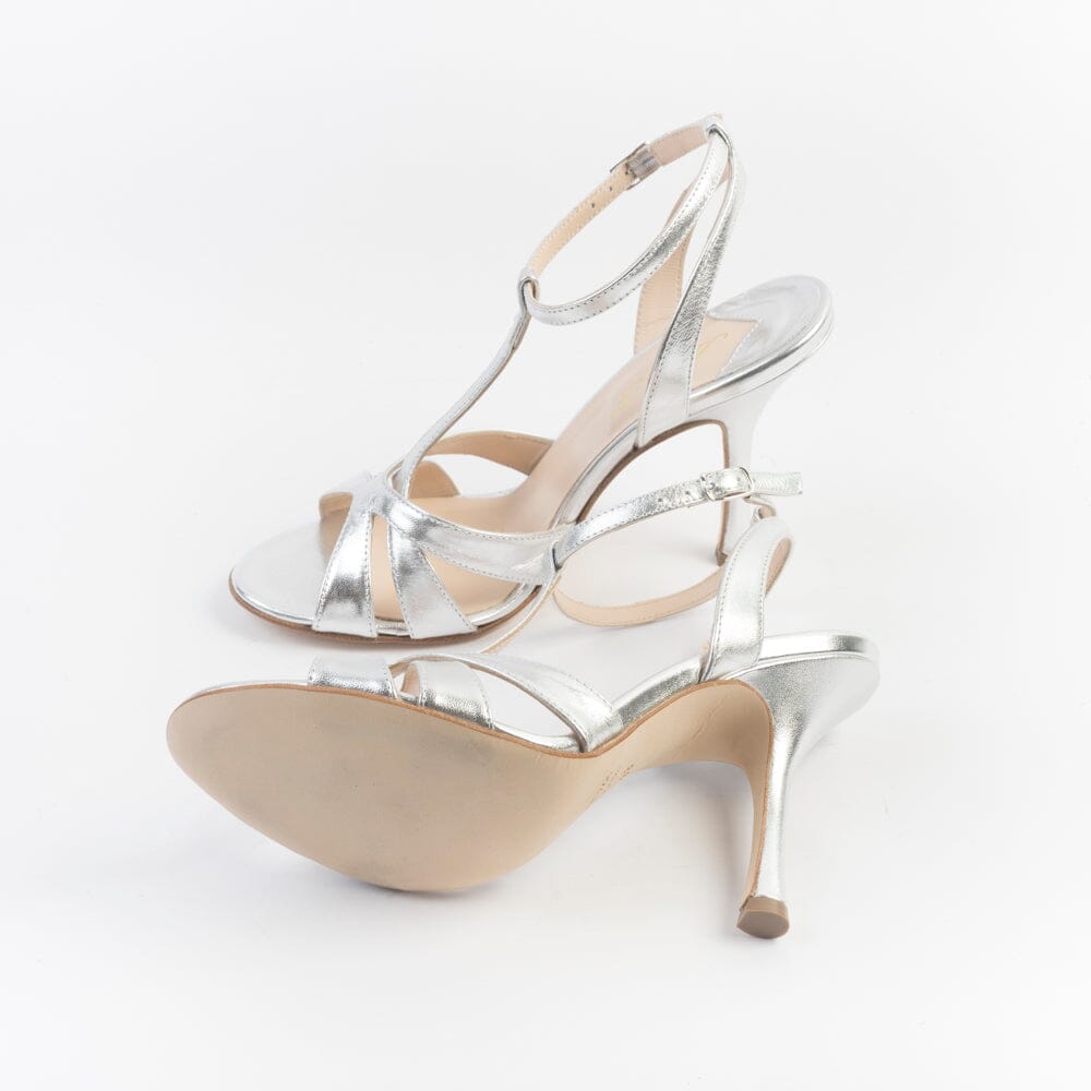 ANNA F. - Sandali con Tacco - 3791 - Argento Scarpe Donna Anna F.