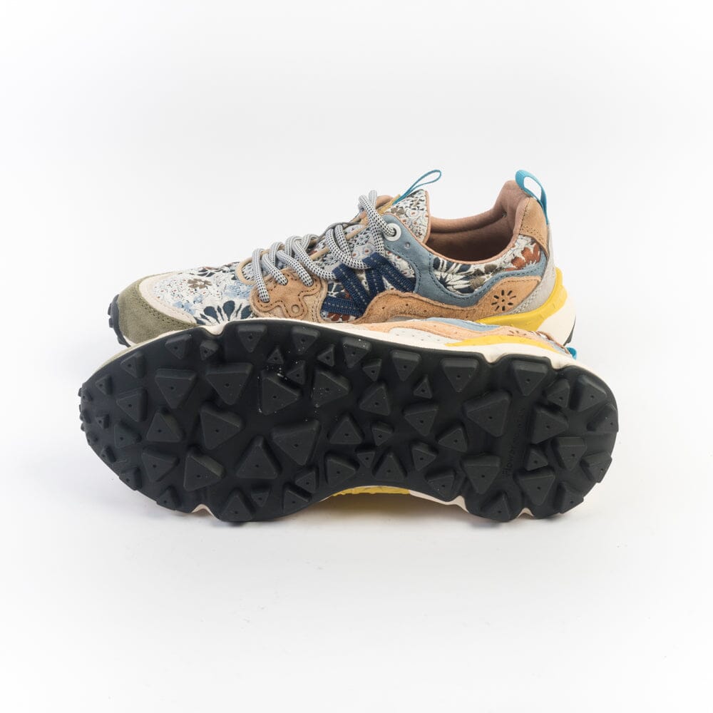 FLOWER MOUNTAIN - Sneakers Yamano - 3B72 - Nuvola Grigio Tortora Crema Scarpe Donna FLOWER MOUNTAIN