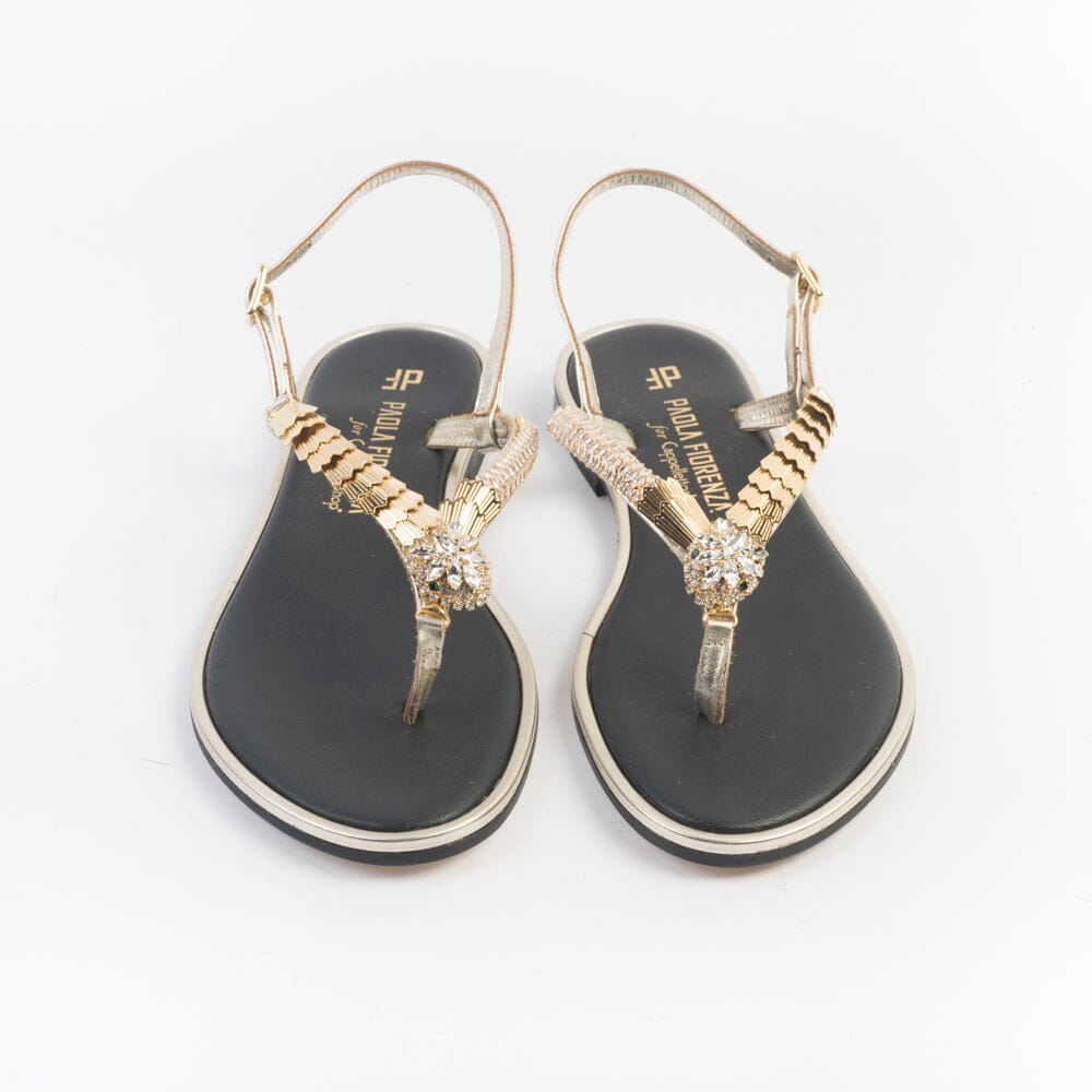 PAOLA FIORENZA - Sandali bassi infradito - PS371 - Platino Scarpe Donna PAOLA FIORENZA