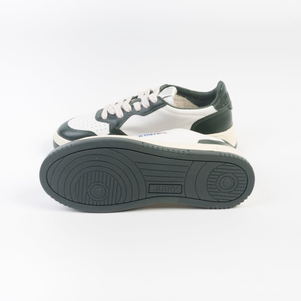 AUTRY - AULW WB49 -Sneakers LOW WOM LEAT - Bianco Verde Mountain Scarpe Donna AUTRY - Collezione donna