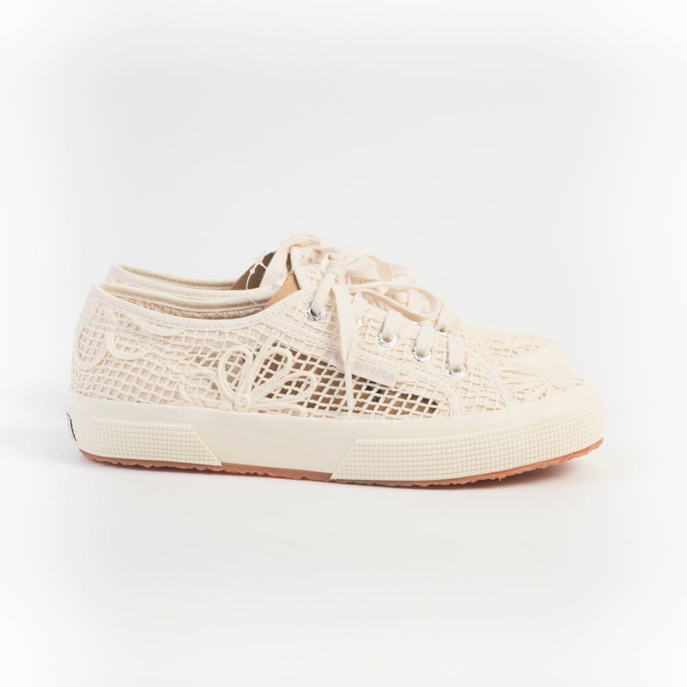 SUPERGA - Sneakers - 2750 - Crochet Flower Beige Scarpe Donna SUPERGA - Collezione Donna