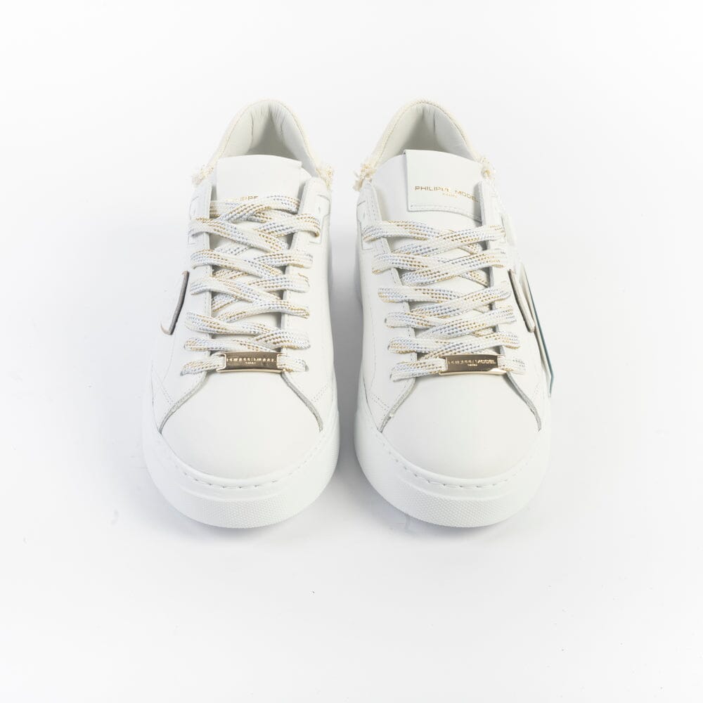PHILIPPE MODEL - Sneakers Temple - BTLD VDD2 - Denim Blanc