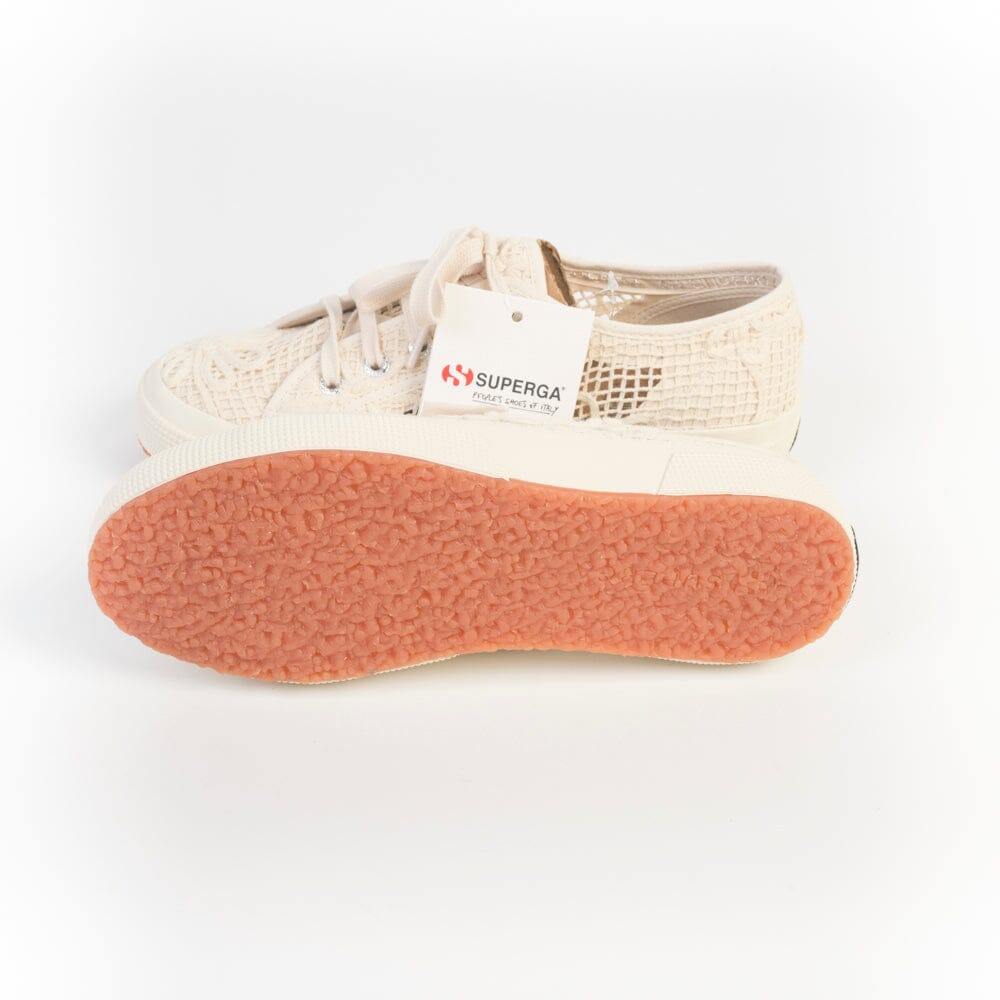 SUPERGA - Sneakers - 2750 - Crochet Flower Beige Scarpe Donna SUPERGA - Collezione Donna