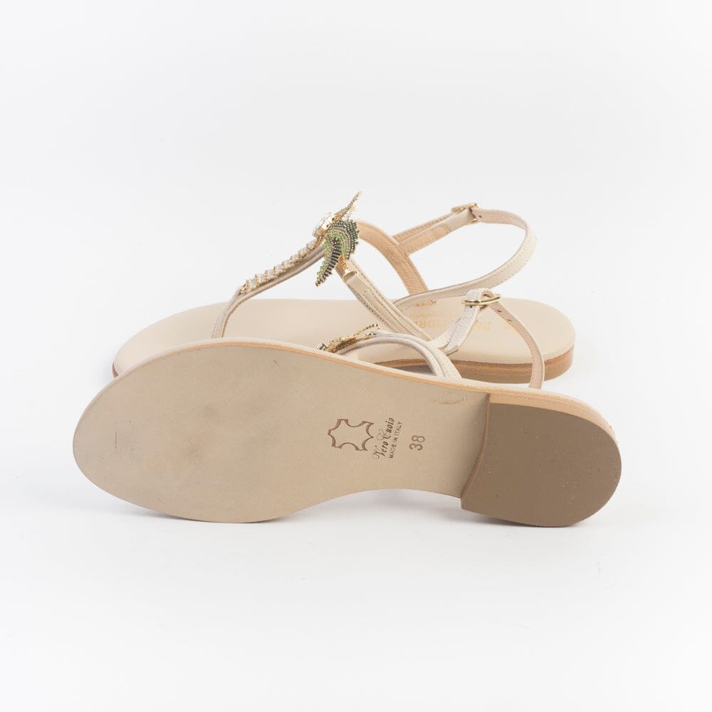 PAOLA FIORENZA - Sandali bassi infradito - LRlC2524- Beige Scarpe Donna PAOLA FIORENZA