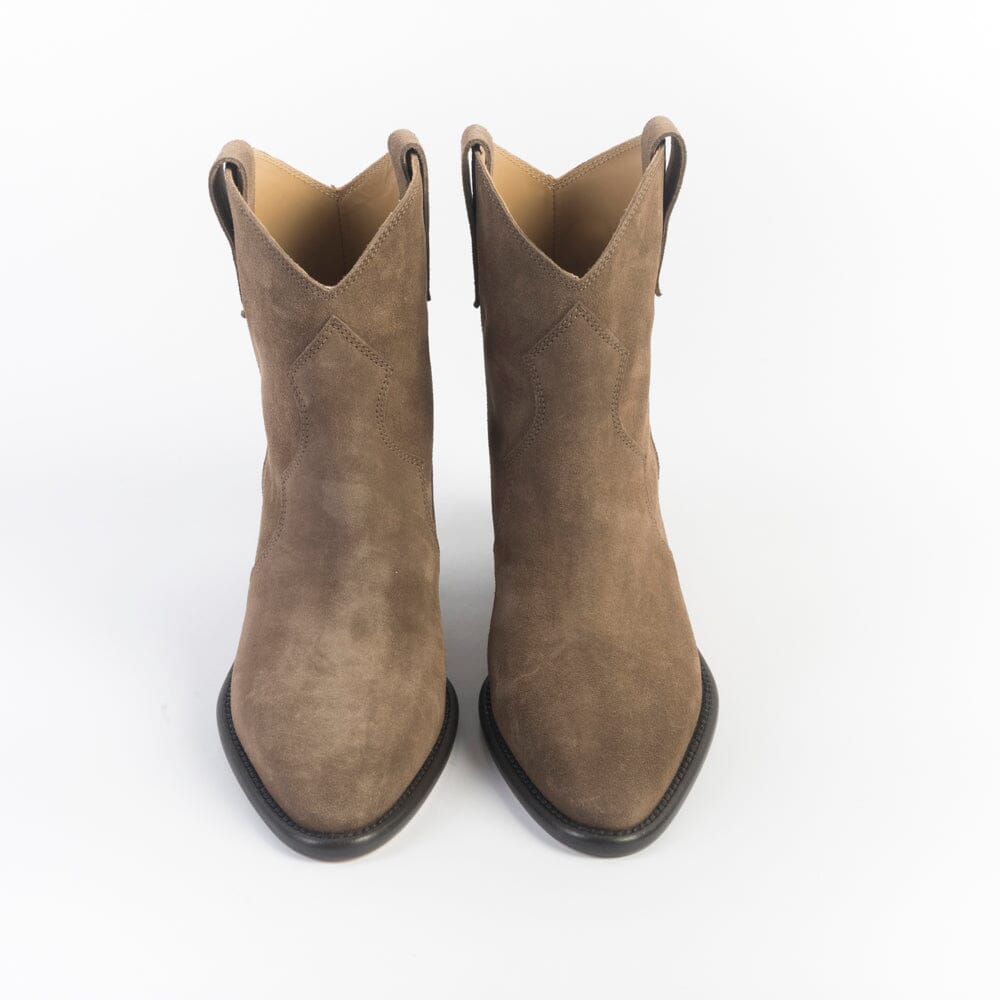 ANNA F - Stivaletto Texano - 9931 - Velour Visone Scarpe Donna Anna F.