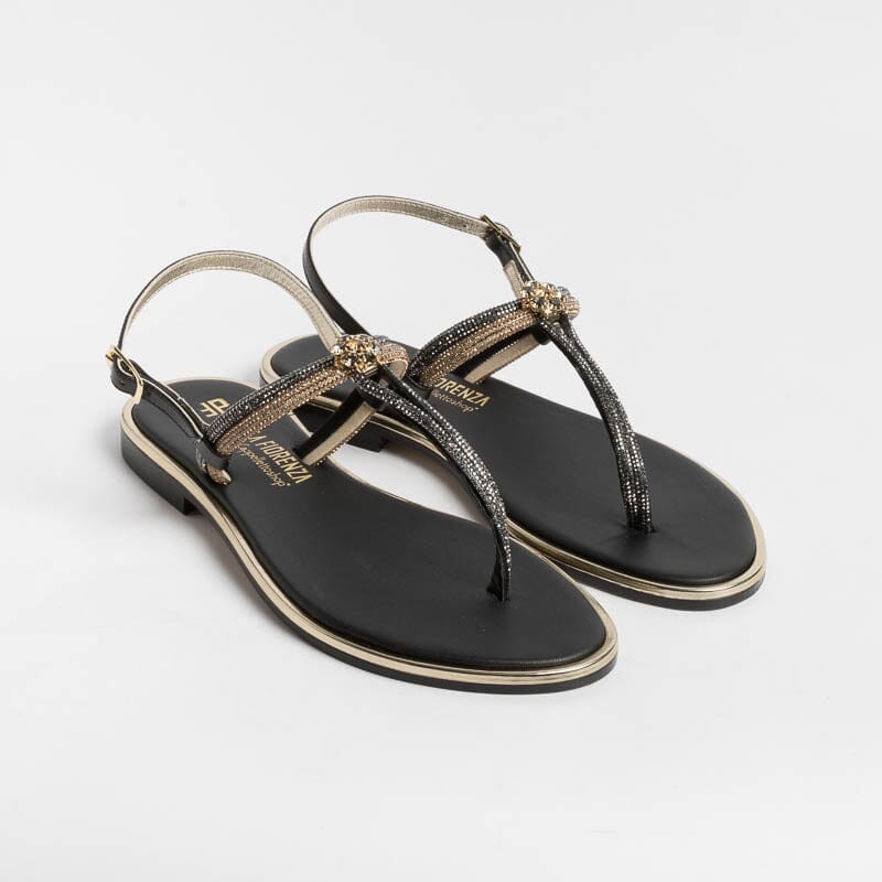 PAOLA FIORENZA - Thong sandal - SS2378 - Ambra Black