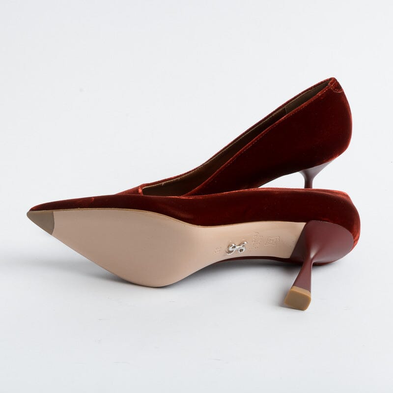 SERGIO LEVANTESI - Decolletè - Julia - Velluto Ruggine Scarpe Donna SERGIO LEVANTESI