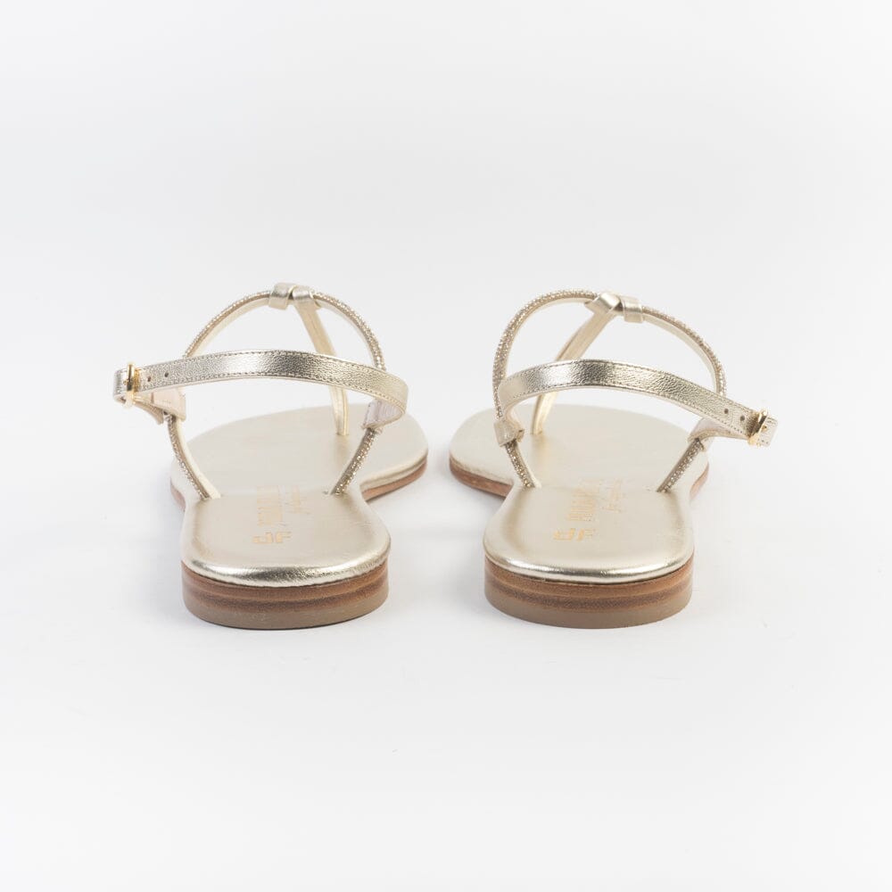 PAOLA FIORENZA - Sandali bassi infradito in microcristalli - FD05 - Oro Scarpe Donna PAOLA FIORENZA