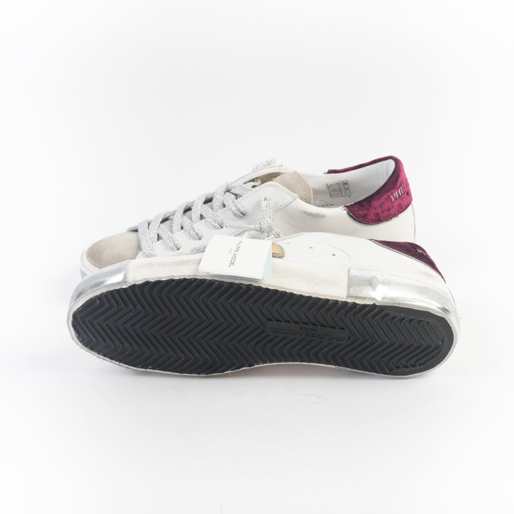 PHILIPPE MODEL - Sneakers - PRLD XE06 - Velluto Bordeaux Scarpe Donna Philippe Model Paris