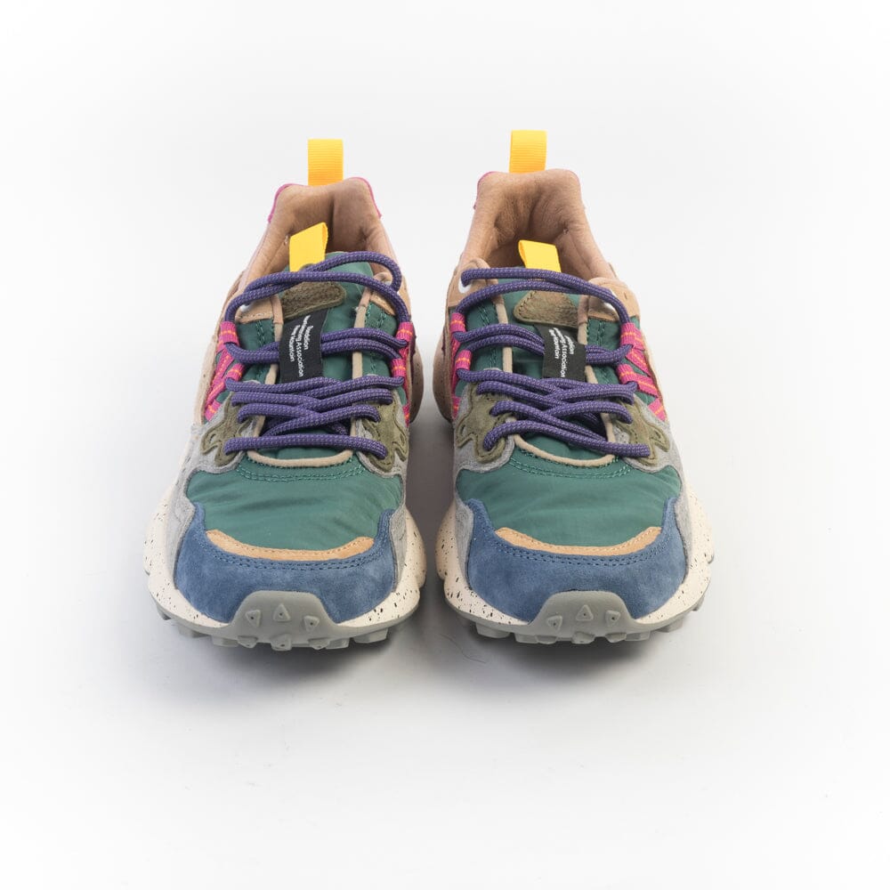 FLOWER MOUNTAIN - Sneakers Yamano - 1F14 - Mud Petrolio Beige Scarpe Donna FLOWER MOUNTAIN