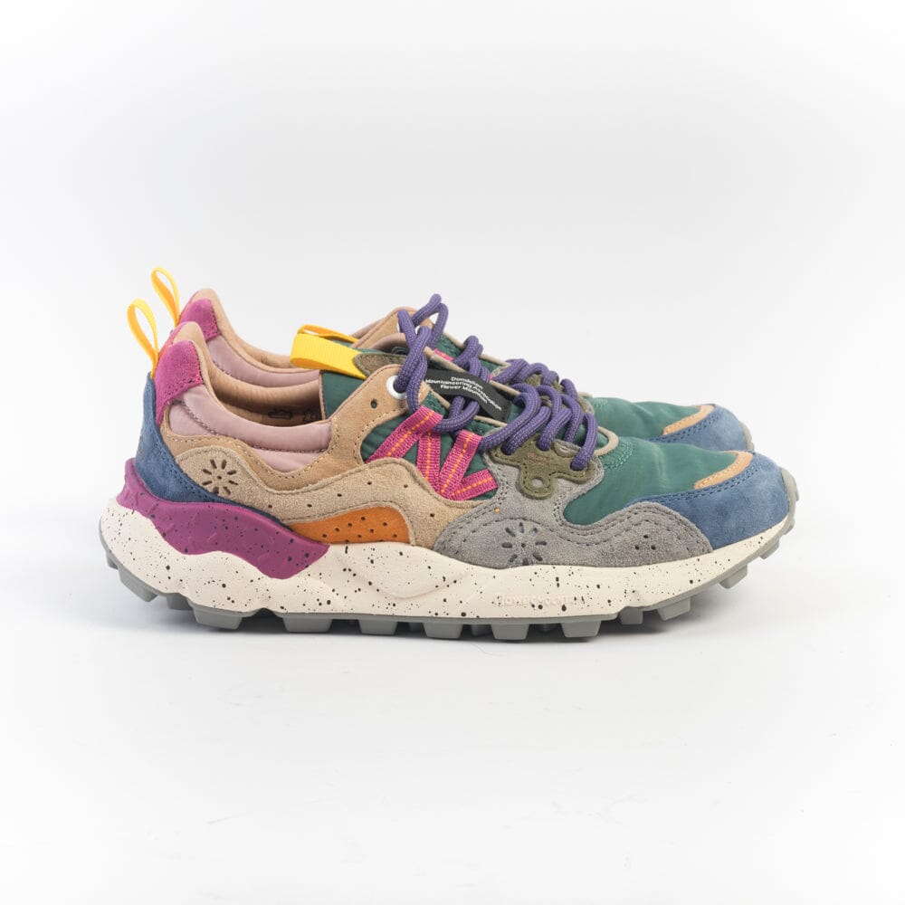 FLOWER MOUNTAIN - Sneakers Yamano - 1F14 - Mud Petrolio Beige Scarpe Donna FLOWER MOUNTAIN