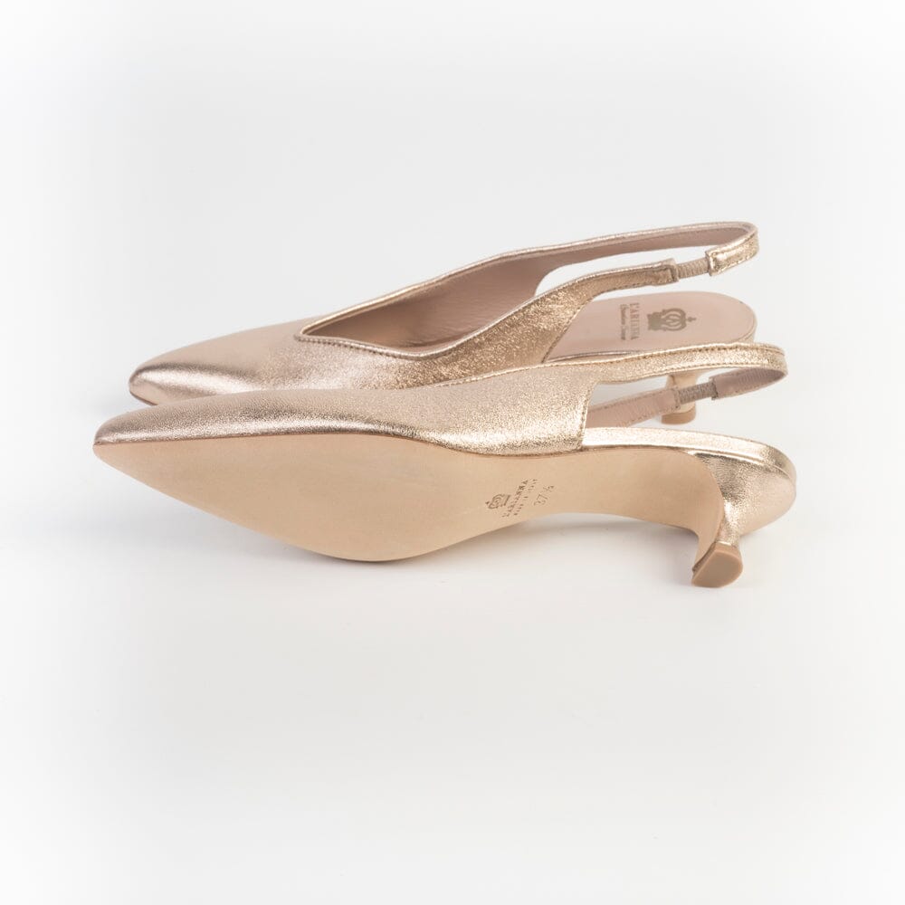L' ARIANNA - Sling Back - CH2529 - Laminato Oro Scarpe Donna L'Arianna
