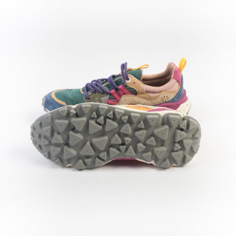 FLOWER MOUNTAIN - Sneakers Yamano - 1F14 - Mud Petrolio Beige Scarpe Donna FLOWER MOUNTAIN