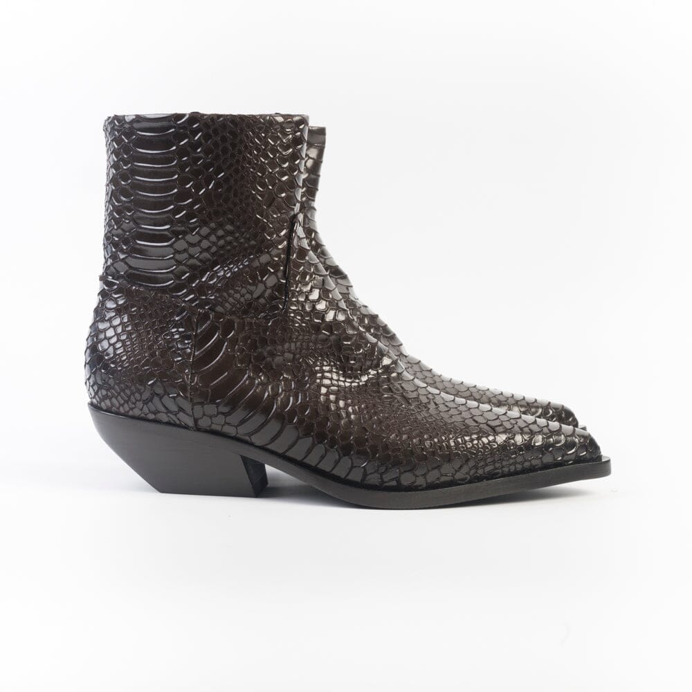 ELENA IACHI - Stivaletto Texano E4519-T - Indiana Moro Scarpe Donna Elena Iachi
