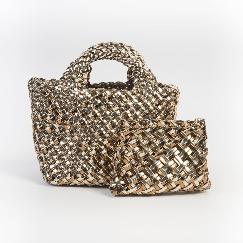 NAGHEDI - Borsa a mano - St barth Petit Metallic - Biarritz - Oro Borse NAGHEDI