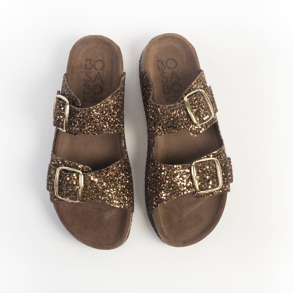 BOSABO - Sandali bassi - 426 - Glitter Bronzo Scarpe Donna BOSABO