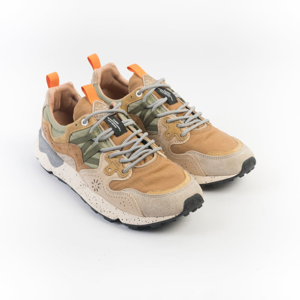FLOWER MOUNTAIN - Sneakers Yamano 3 - 2B20 - Grigio chiaro cuoio tortora Scarpe Uomo FLOWER MOUNTAIN