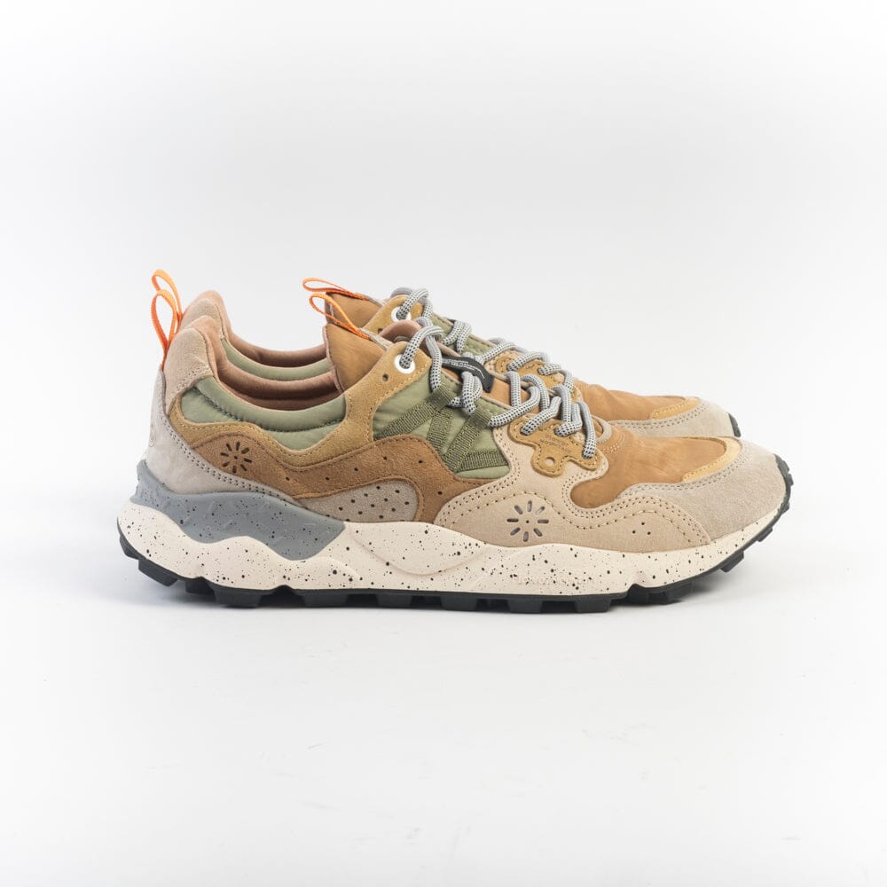 FLOWER MOUNTAIN - Sneakers Yamano 3 - 2B20 - Grigio chiaro cuoio tortora Scarpe Uomo FLOWER MOUNTAIN