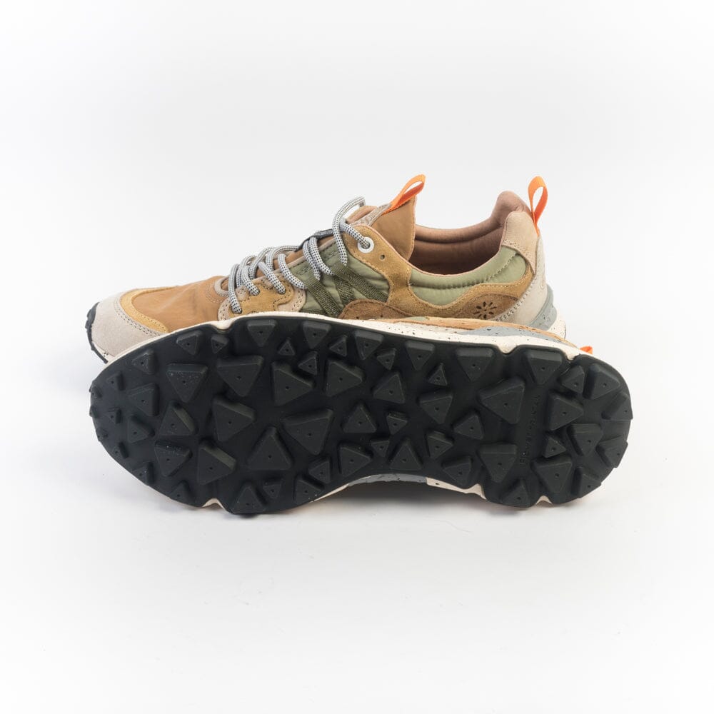 FLOWER MOUNTAIN - Sneakers Yamano 3 - 2B20 - Grigio chiaro cuoio tortora Scarpe Uomo FLOWER MOUNTAIN
