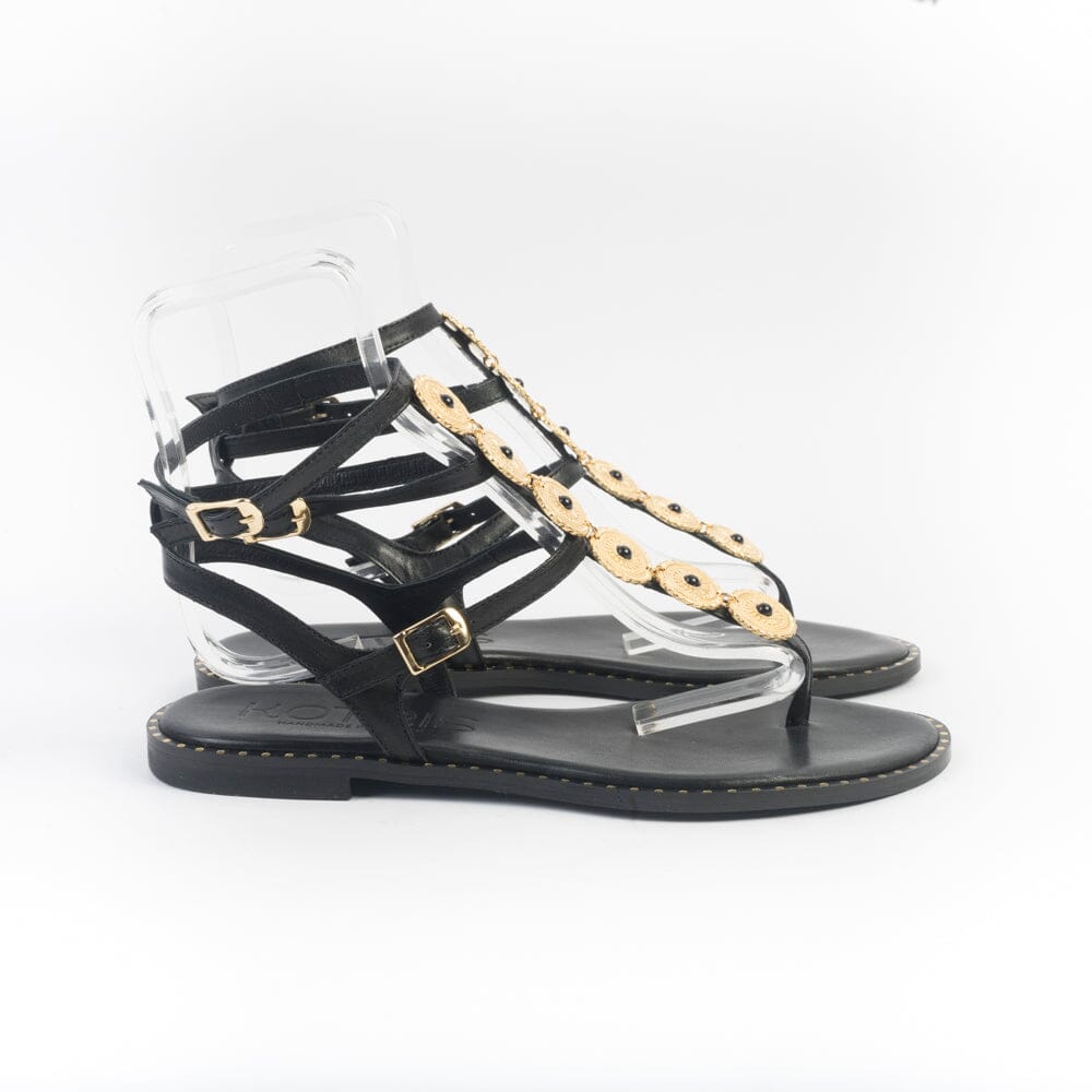 MAKIS KOTRIS - Sandali Bassi Infradito 720 - Nero Scarpe Donna MAKIS KOTRIS